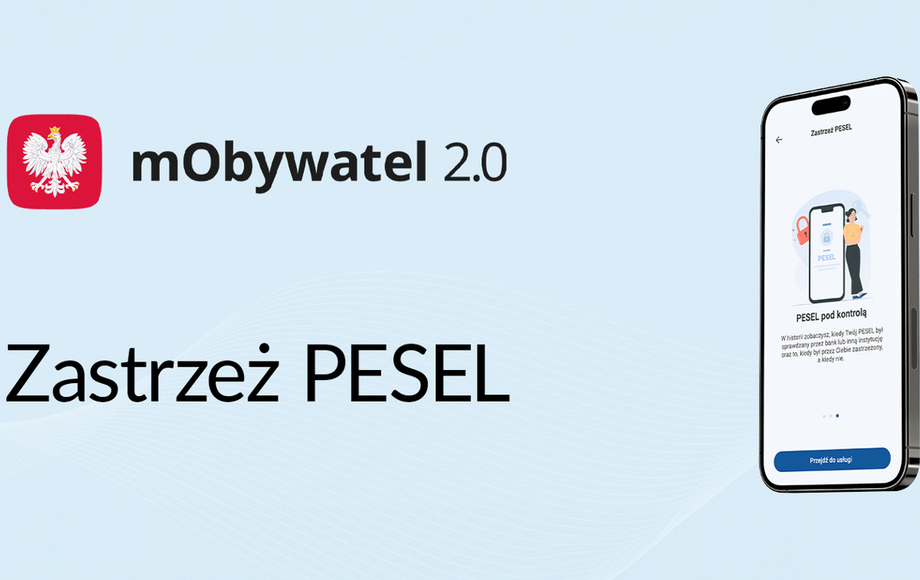 Zastrzeż numer PESEL bezpłatnie w aplikacji mObywatel