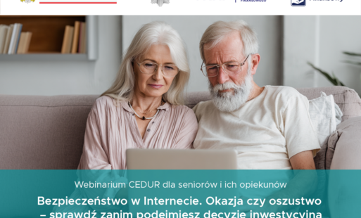 „Bezpieczeństwo w Internecie. Okazja czy oszustwo – sprawdź zanim podejmiesz decyzję inwestycyjną” - webinar