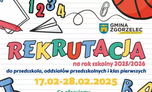 Zdjęcie do Ruszyła rekrutacja do gminnych plac&oacute;wek oświatowych na rok szkolny 2025/2026