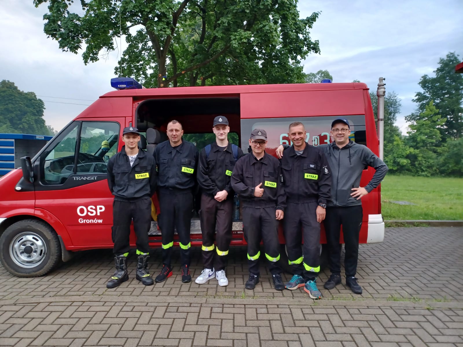 Test strażaków z OSP w Wałbrzychu