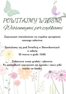 Wiosenne porządki w Sławnikowicach