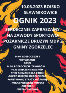 OGNIK 2023 – zawody sportowo-pożarnicze dla MDP z Gminy Zgorzelec